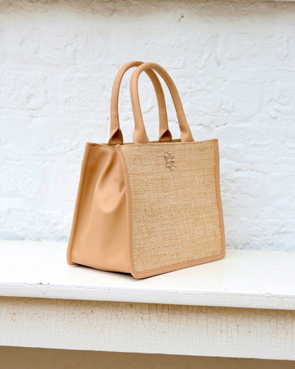 Ricky Mini Tote - Natural Lattice - KJ Clothier