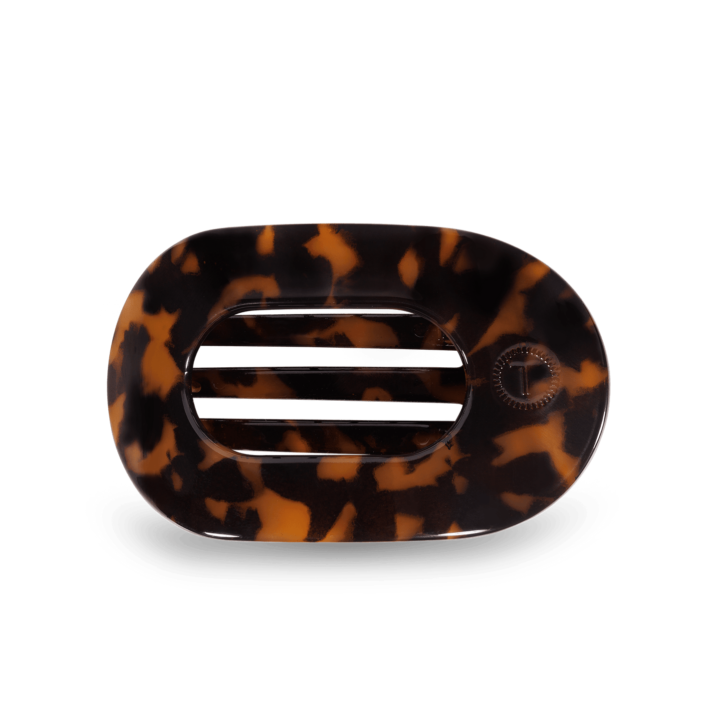 Round Flat Hair Clip | Small | Tortoise - KJ Clothier