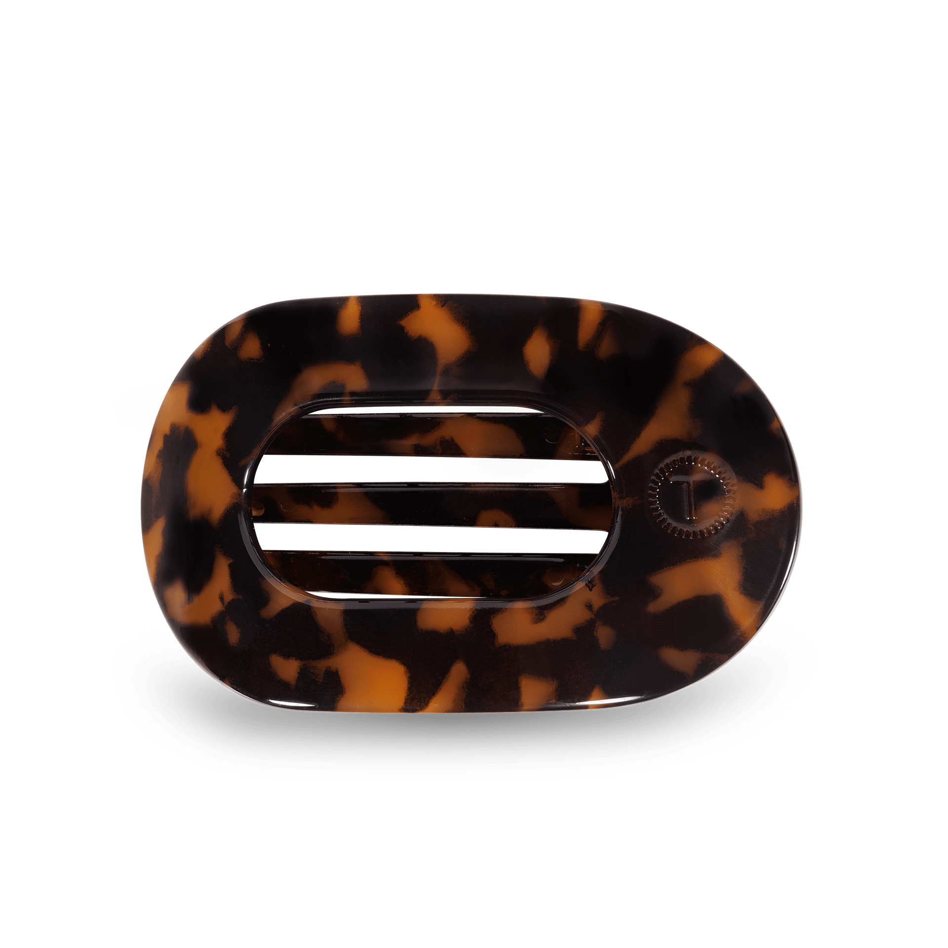 Round Flat Hair Clip | Small | Tortoise - KJ Clothier