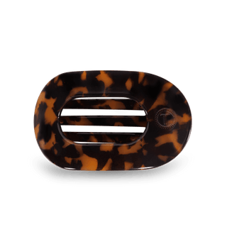 Round Flat Hair Clip | Small | Tortoise - KJ Clothier