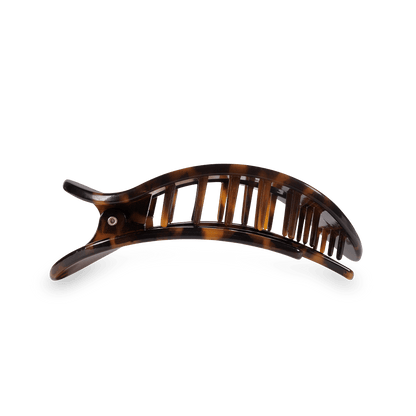 Round Flat Hair Clip | Small | Tortoise - KJ Clothier