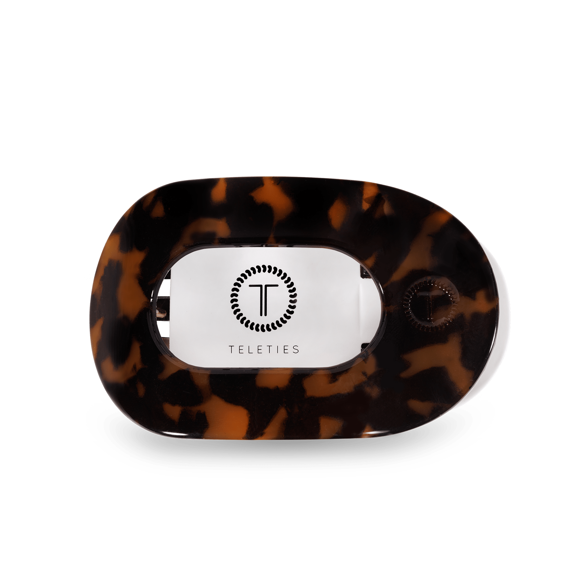 Round Flat Hair Clip | Small | Tortoise - KJ Clothier
