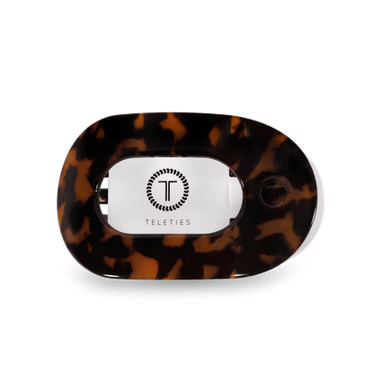 Round Flat Hair Clip | Small | Tortoise - KJ Clothier