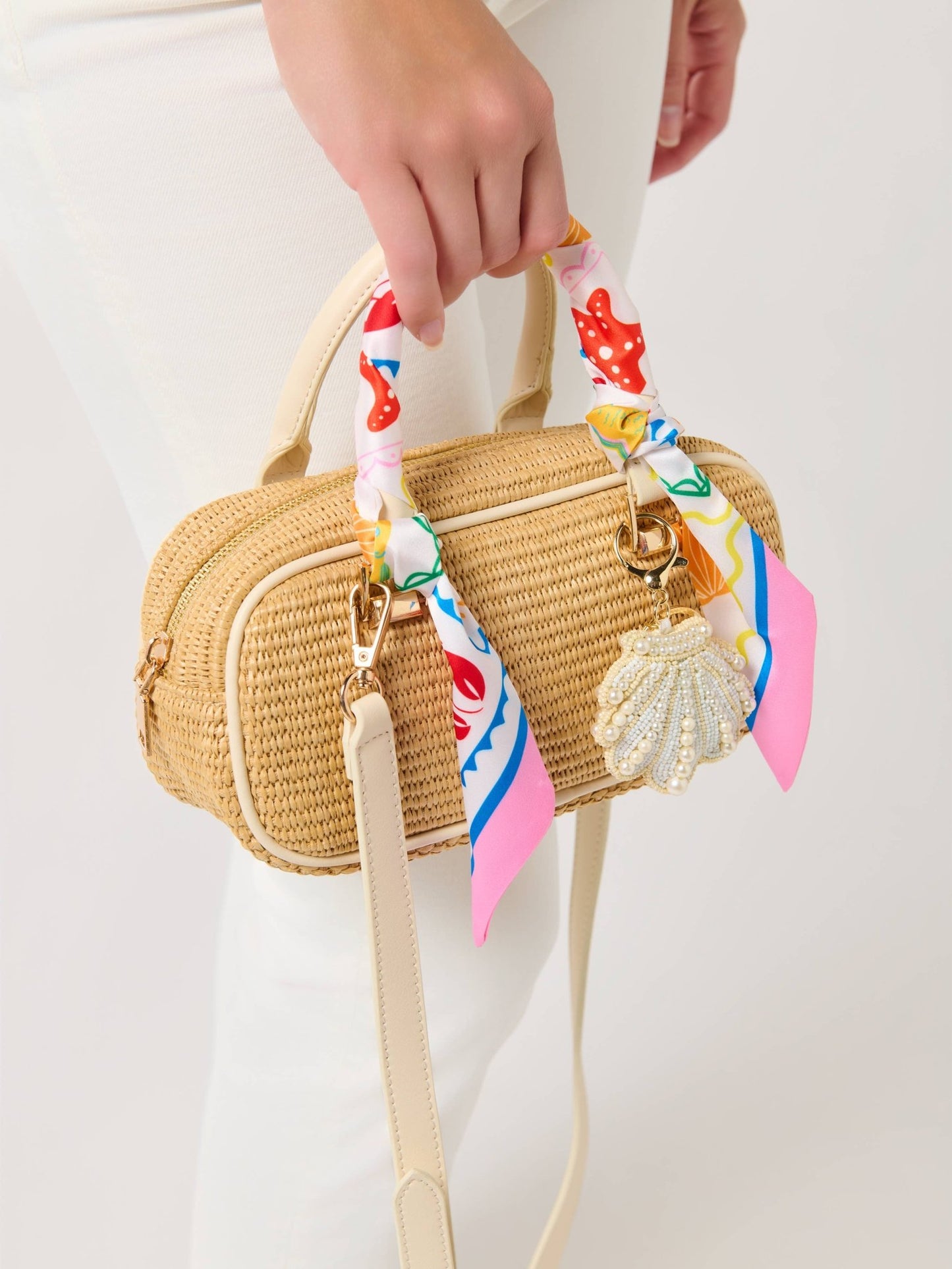 Shiraleah - Coral Cherries Bag Scarves - KJ Clothier