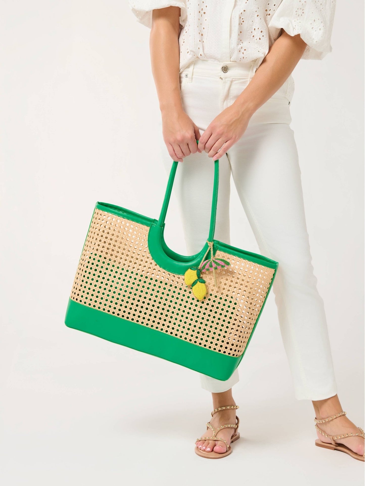Shiraleah - Lemon Umbrella Beaded Bag Charm - KJ Clothier