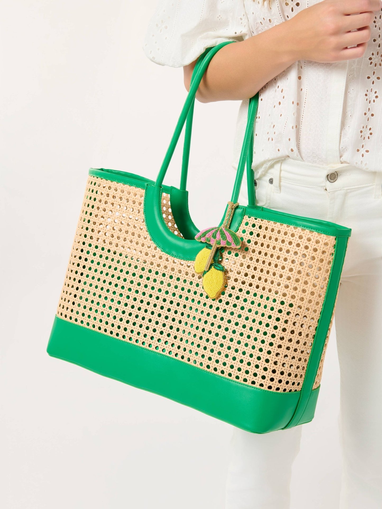 Shiraleah - Lemon Umbrella Beaded Bag Charm - KJ Clothier