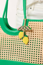 Shiraleah - Lemon Umbrella Beaded Bag Charm - KJ Clothier
