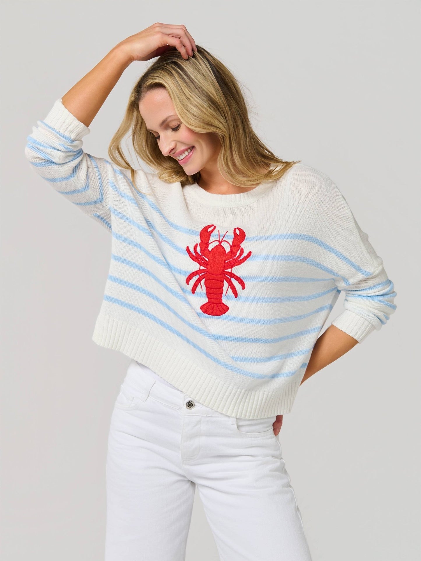 Shiraleah - Lobster Relaxed Sweater - KJ Clothier