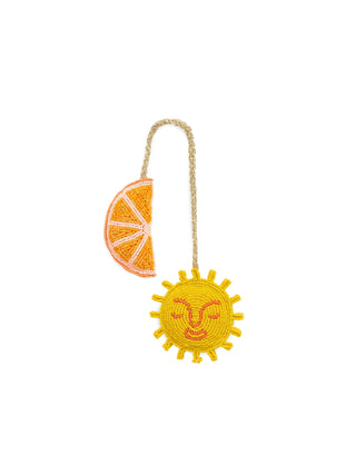 Shiraleah - Orange Beaded Bag Charm - KJ Clothier