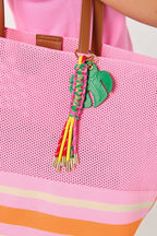 Shiraleah - Palm Leaf Beaded Bag Charm - KJ Clothier