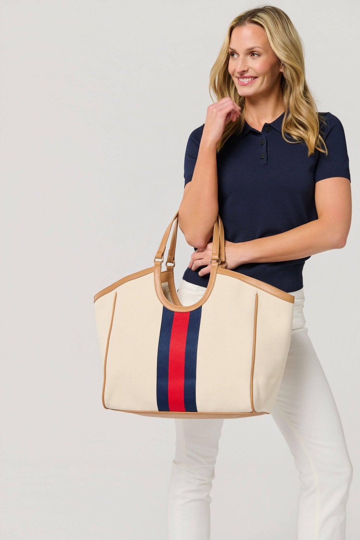 Shiraleah - Scala Tote - Ivory - KJ Clothier