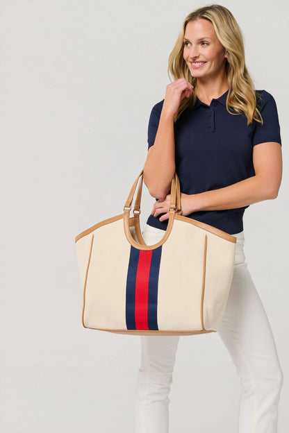 Shiraleah - Scala Tote - Ivory - KJ Clothier