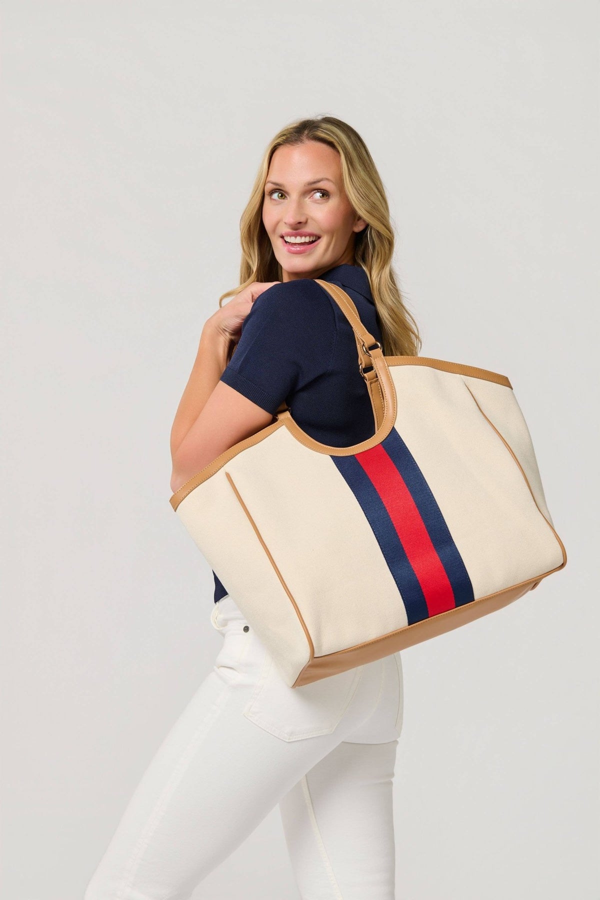 Shiraleah - Scala Tote - Ivory - KJ Clothier