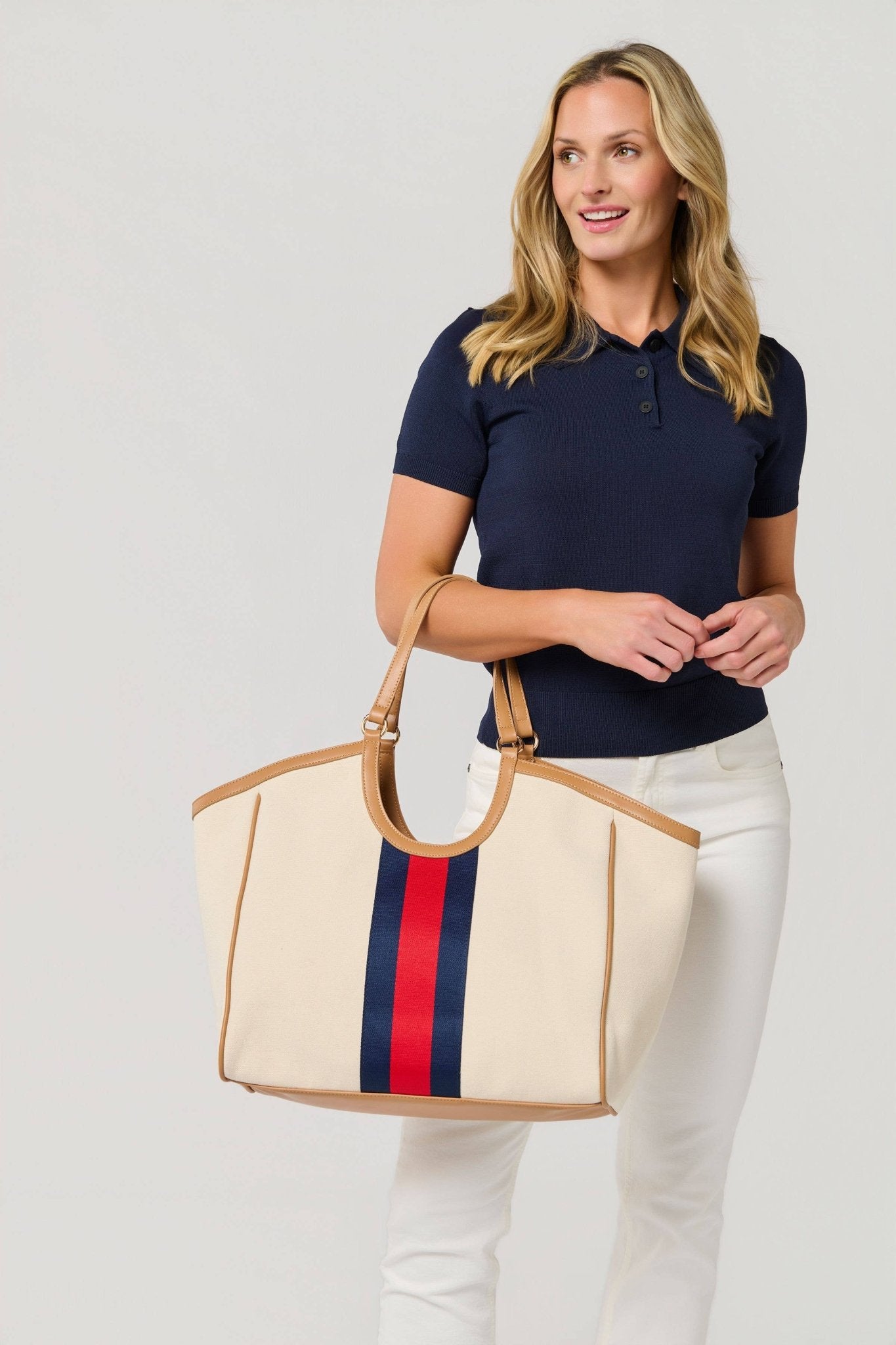 Shiraleah - Scala Tote - Ivory - KJ Clothier