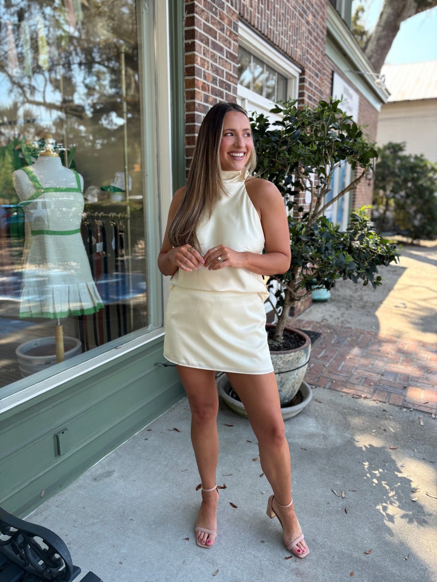 Show Me Your MuMu - All Night Skort - Butter Luxe Satin - KJ Clothier