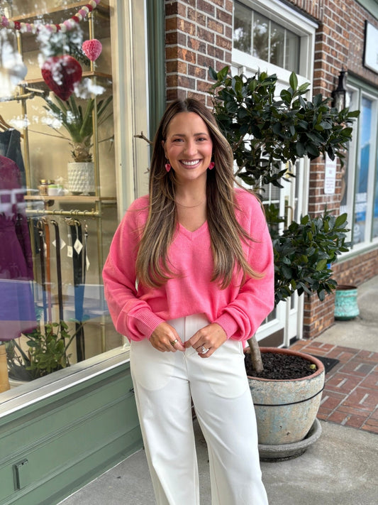 Show Me Your MuMu - Anything Goes Sweater - Coral Knit - KJ Clothier