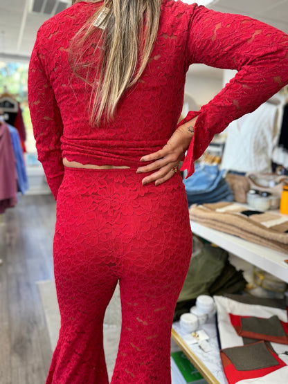 Show Me Your MuMu - Bowie Bells - Radiant Red Lace - KJ Clothier