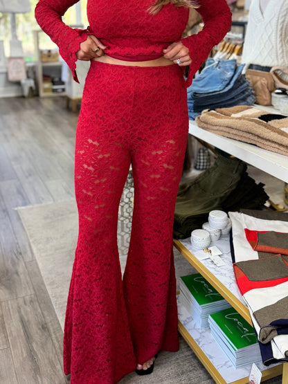 Show Me Your MuMu - Bowie Bells - Radiant Red Lace - KJ Clothier
