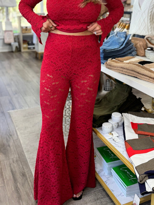 Show Me Your MuMu - Bowie Bells - Radiant Red Lace - KJ Clothier