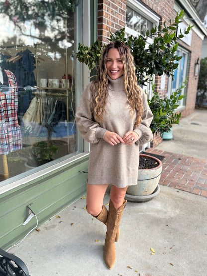 Show Me Your MuMu - Chester Sweater Dress - Oatmeal Knit - KJ Clothier
