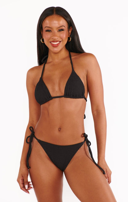 Show Me Your MuMu - Triangle Top - Black Scrunch - KJ Clothier
