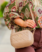 Sloane Studded Crossbody - Latte - KJ Clothier