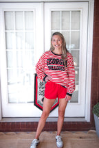 Stewart Simmons - Georgia Society Striped Pullover