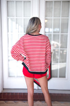 Stewart Simmons - Georgia Society Striped Pullover