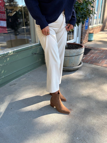 Split Front Sweater - Navy - KJ Clothier