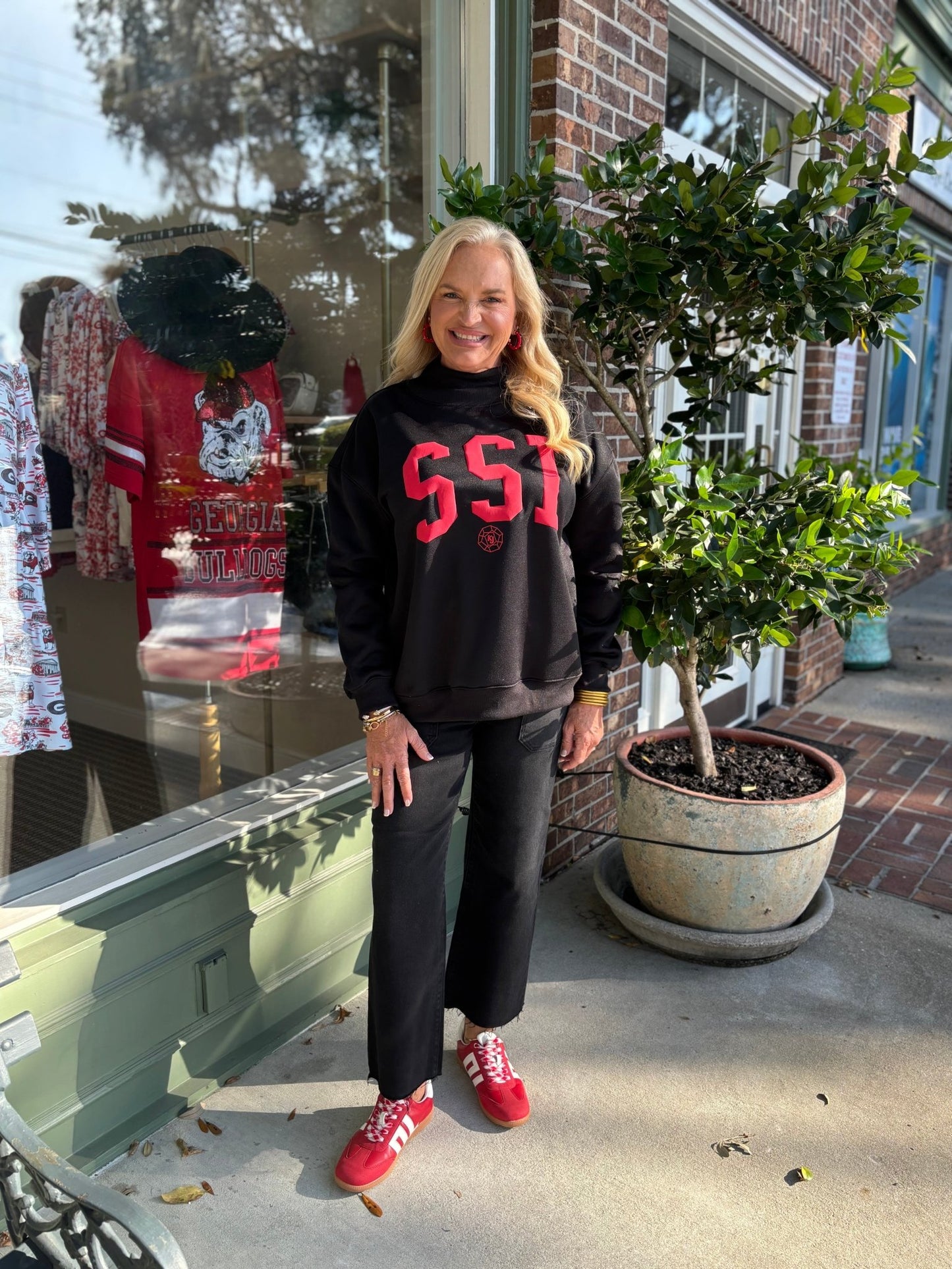 SSI Sweatshirt - Black & Red - KJ Clothier