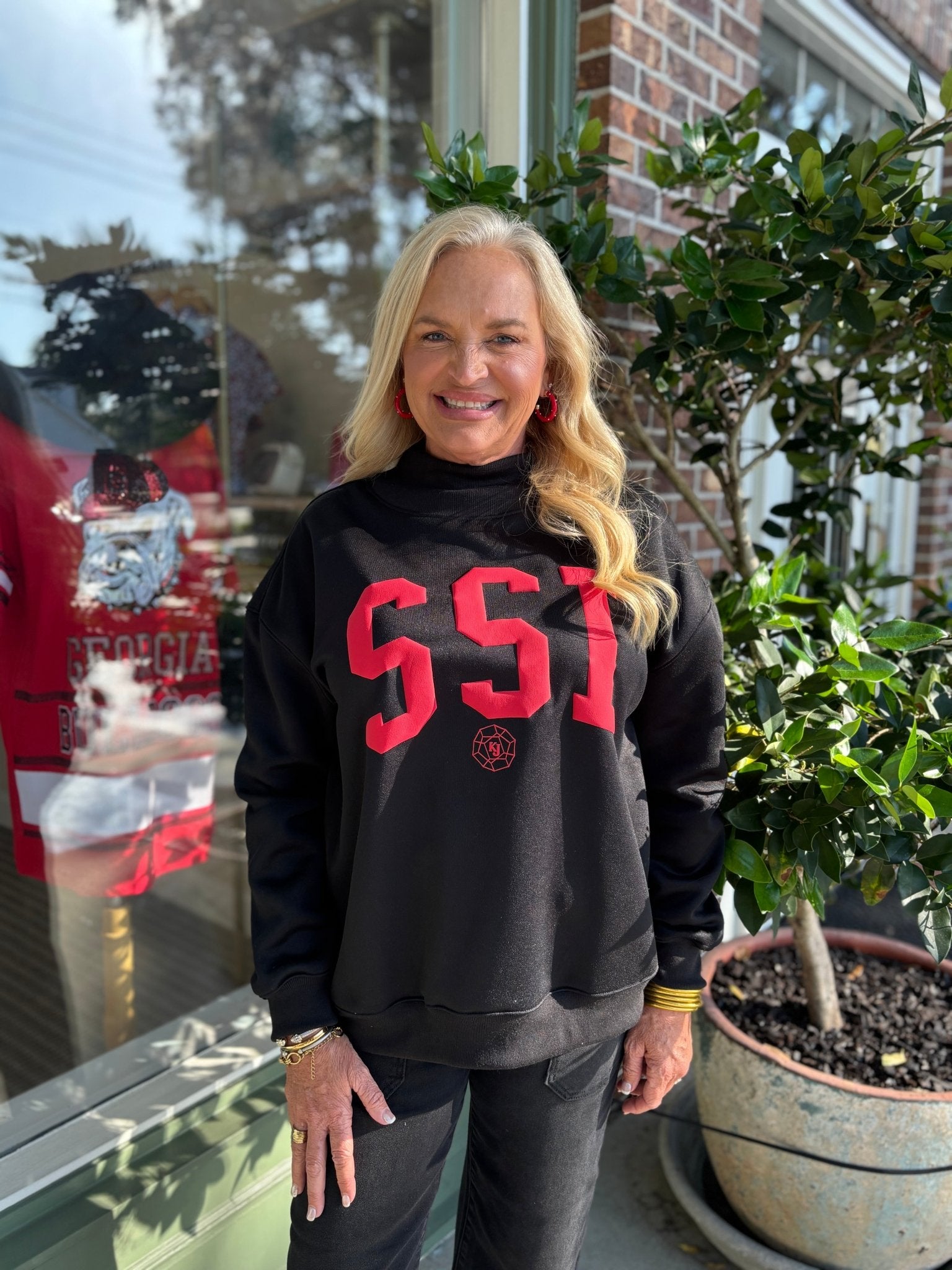 SSI Sweatshirt - Black & Red - KJ Clothier