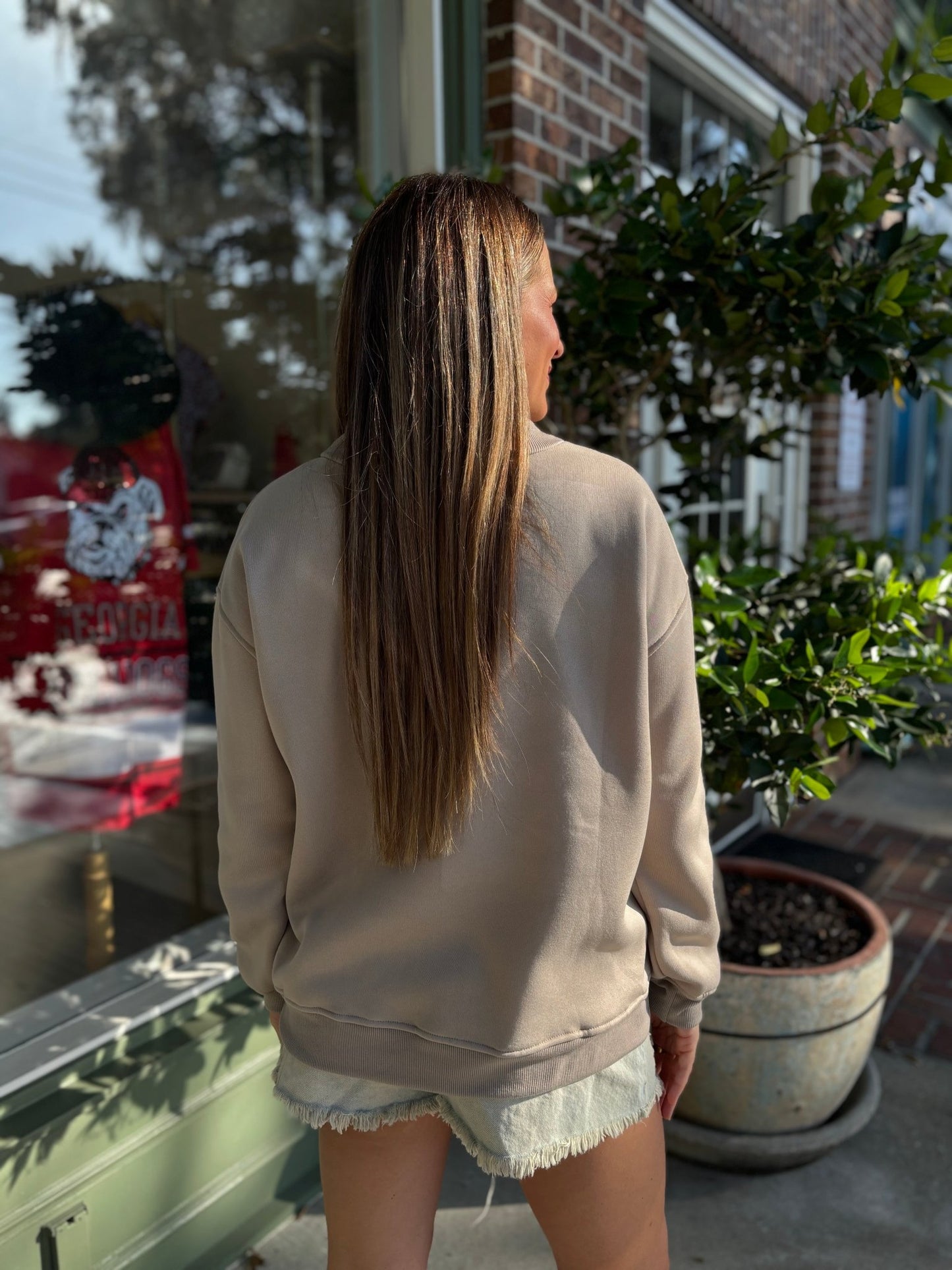 SSI Sweatshirt - Taupe & Navy - KJ Clothier