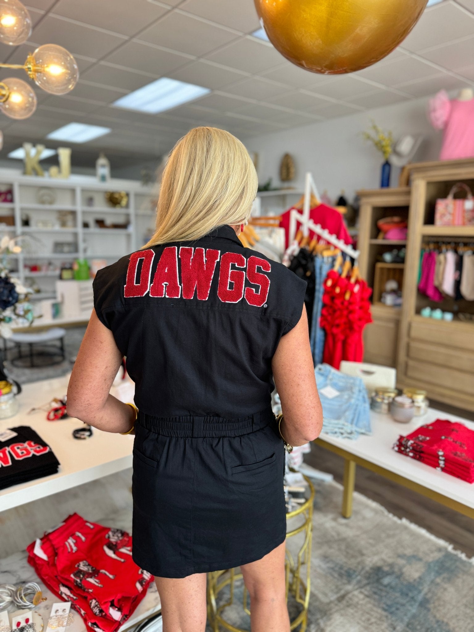 Stewart Simmons - DAWGS Varsity Dress - Black - KJ Clothier