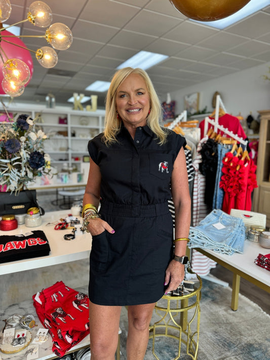 Stewart Simmons - DAWGS Varsity Dress - Black - KJ Clothier