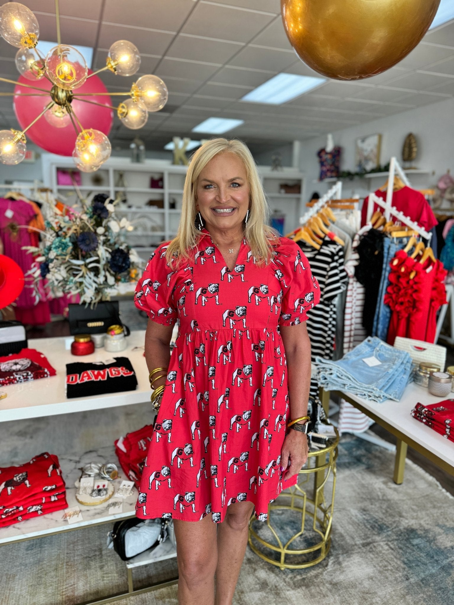 Stewart Simmons - The Standing Dawg Poplin Dress - KJ Clothier