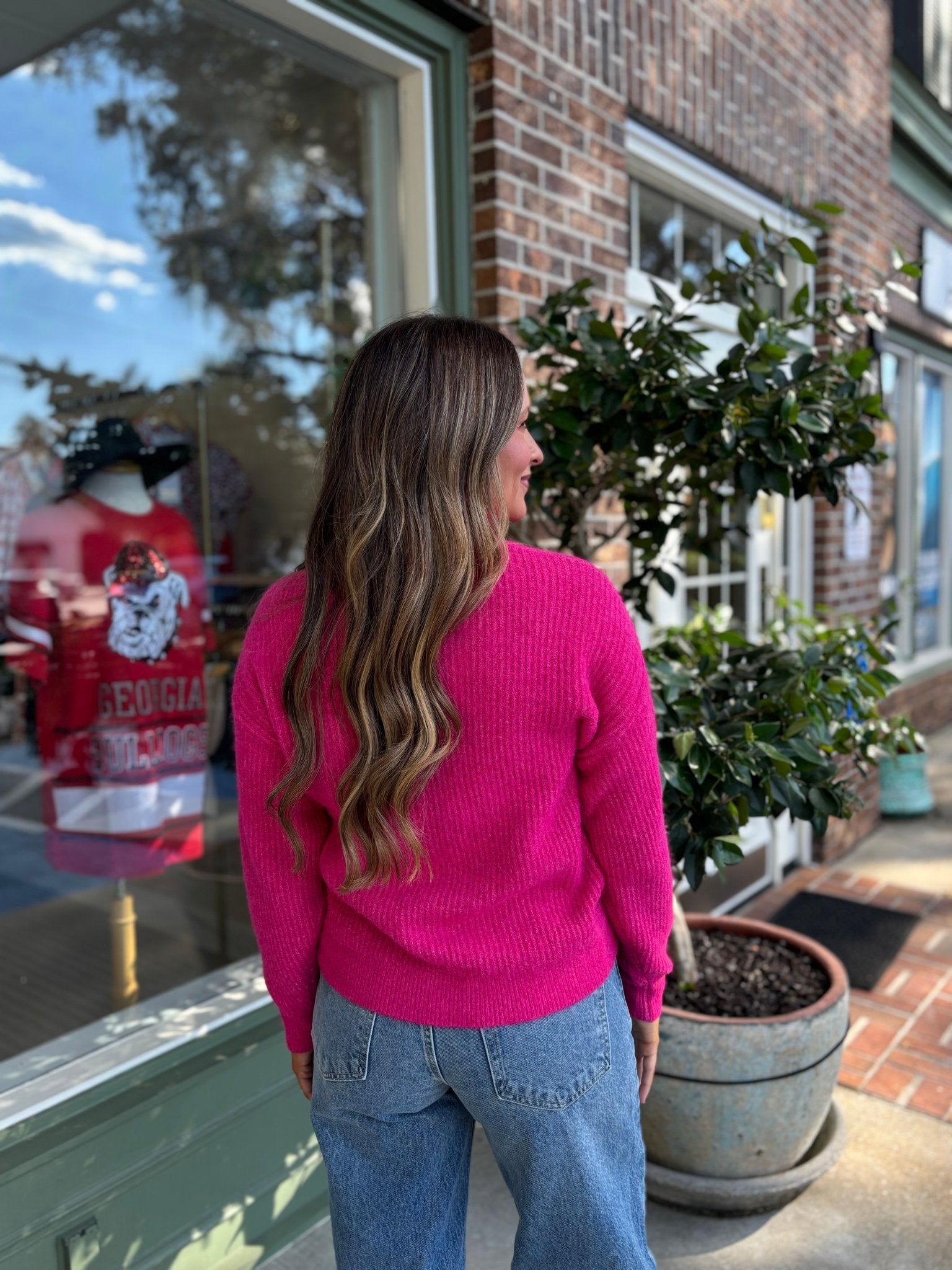 Sweet Tart Sweater - Hot Pink - KJ Clothier