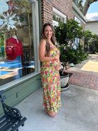 Taste of Summer Textured Strapless Dress - Fruity - KJ Clothier