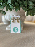 Taylor Shaye - Beaded Cross Stud - KJ Clothier