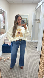 Teddy Bear Sweater - Ivory - KJ Clothier