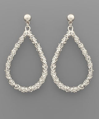 Textured Teardrop Earrings - KJ Clothier