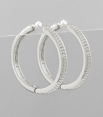 Textured Tilly Hoop Earrings - KJ Clothier
