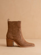 The Addison | Brown Perfectly Paneled Western Boot - KJ Clothier