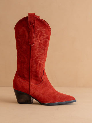 The Amaya | Red Classic Western Boot - KJ Clothier