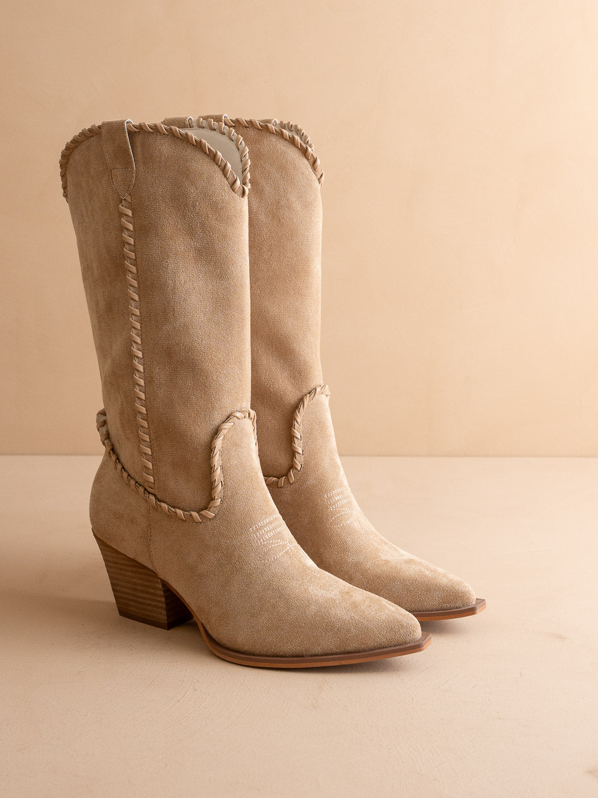 The Tilley | Almond Whipstitch Western Cowboy Boot - KJ Clothier
