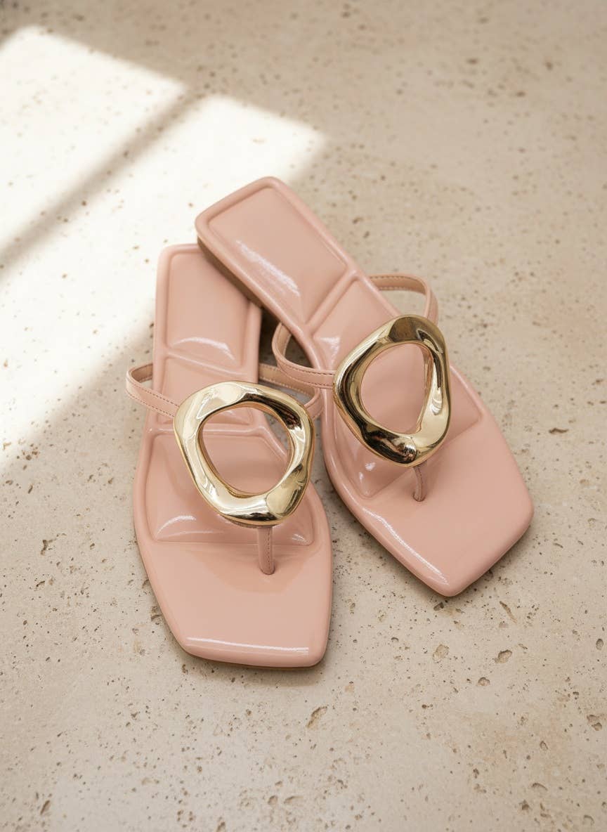 Tokyo Sandal - Gold - KJ Clothier