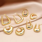 U - Shape Huggie Hoops - KJ Clothier