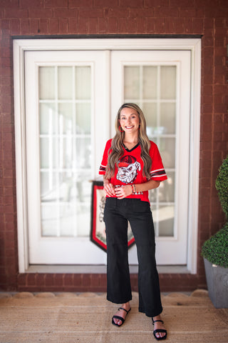Stewart Simmons - Georgia Blitz Jersey Sequin Tee