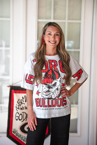 Stewart Simmons - Georgia Draft Oversized Vintage Tee