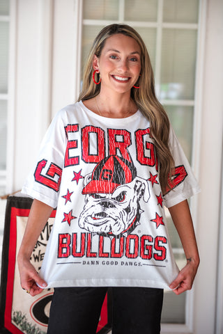 Stewart Simmons - Georgia Draft Oversized Vintage Tee