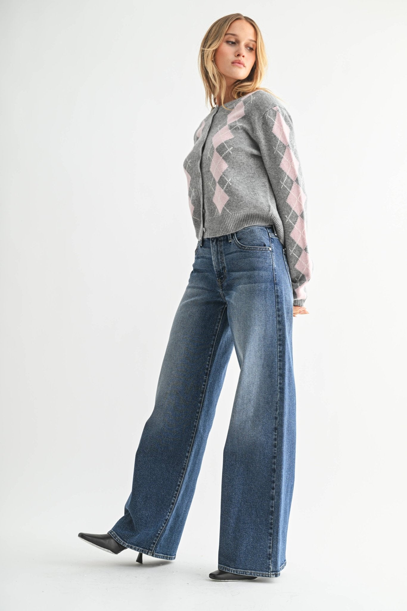 Ultra Wide Leg Denim Jeans - KJ Clothier